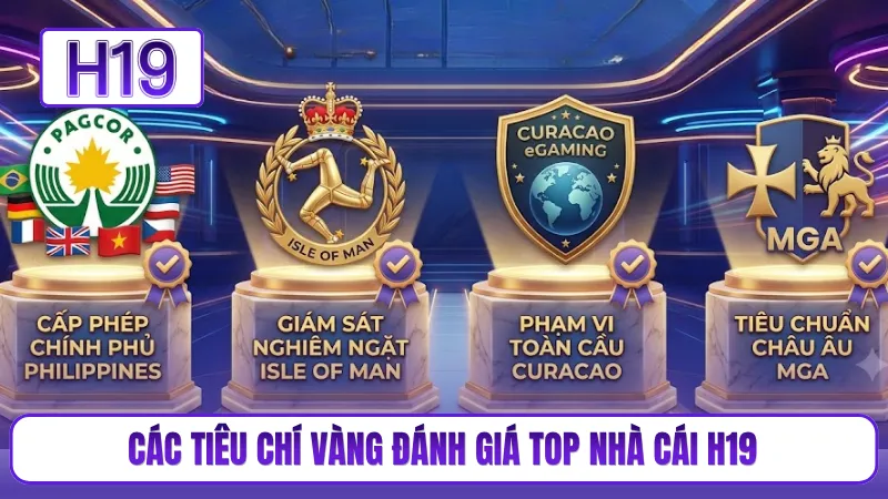 Các tiêu chí vàng đánh giá top nhà cái H19